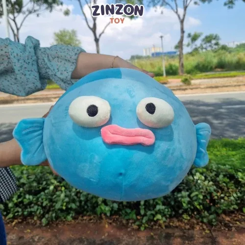 Puffer fish teddy bear size 40cm funny and cute